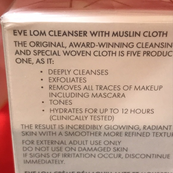 EVE LOM - Cleanser Crème 0.7 Oz with Muslin Cloth New - Picture 5 of 5